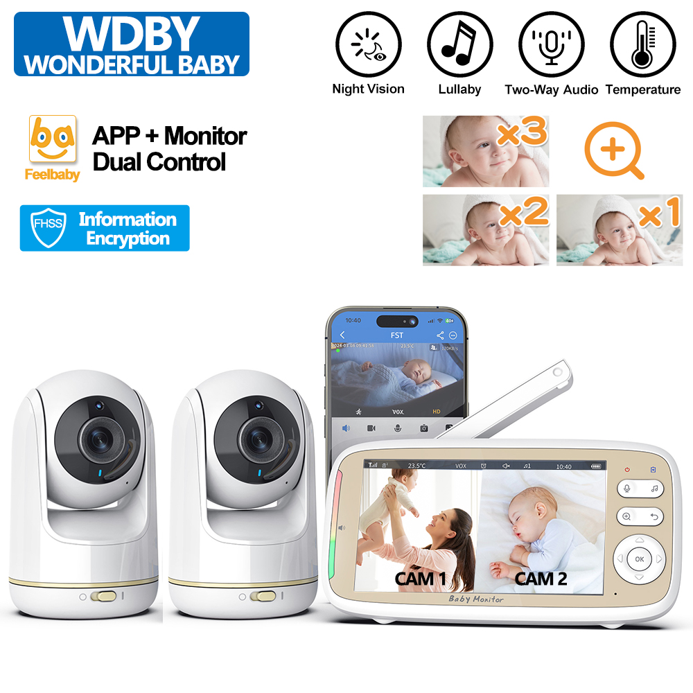 Audio Music Video - VB803 PRO Baby Monitor, mit 2pcs