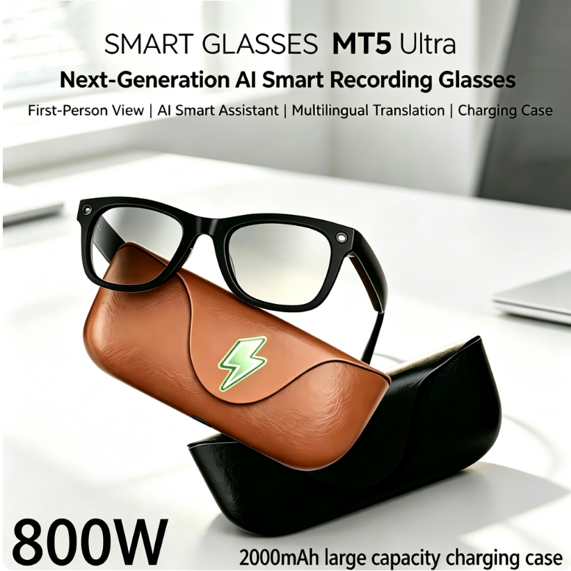 Audio Music Video - 2026 KI-Smart-Brille HD 800W Anti-Shake-Kamera KI-Dialog
