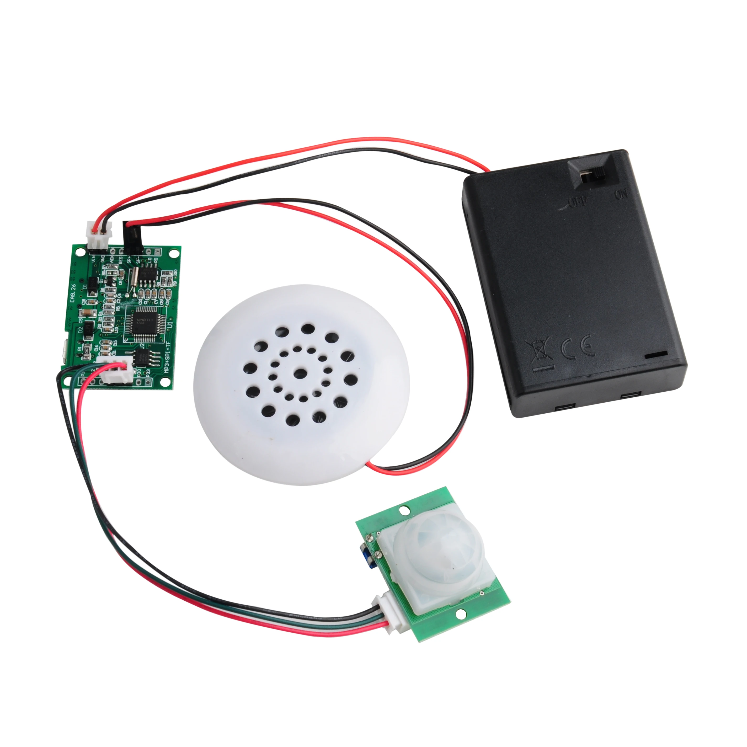 Mp3 Audio Music Download - RCmall MP3 Sprachmodul-Kit, Willkomer-Gerät, DIY-Körper, Infrarot-Induktion,