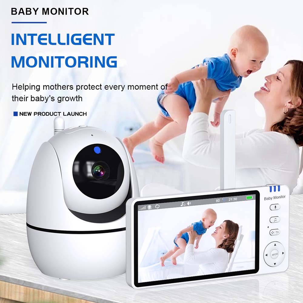 5-Zoll-Video-Babyphone, drahtl – Audio Music Video Bewertung und Preis