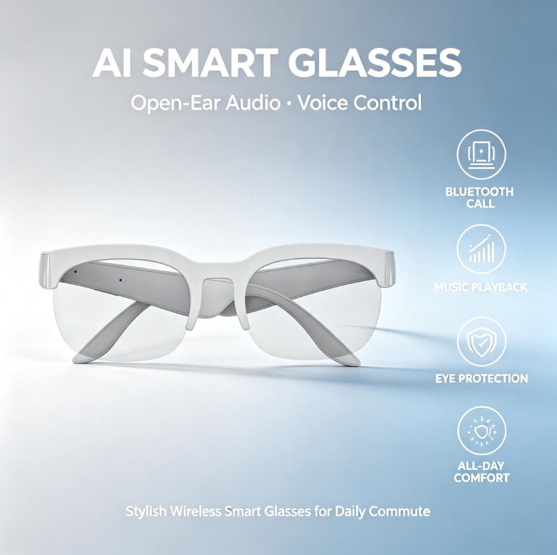 2026 Smarte Audio-Sonnenbrille – Audio Music Video Bewertung und Preis