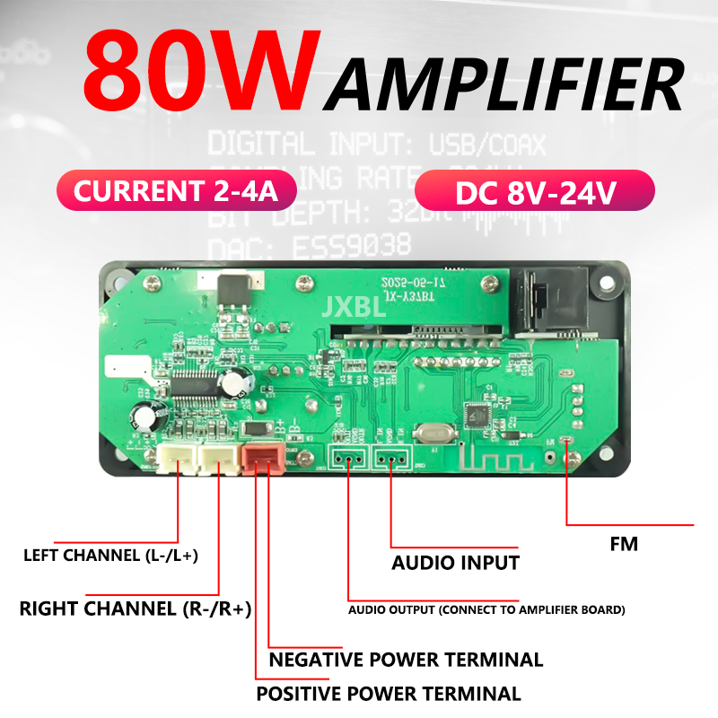 80W Bluetooth 5.0 MP3-Decoder- – Audio Music Car Bewertung und Preis