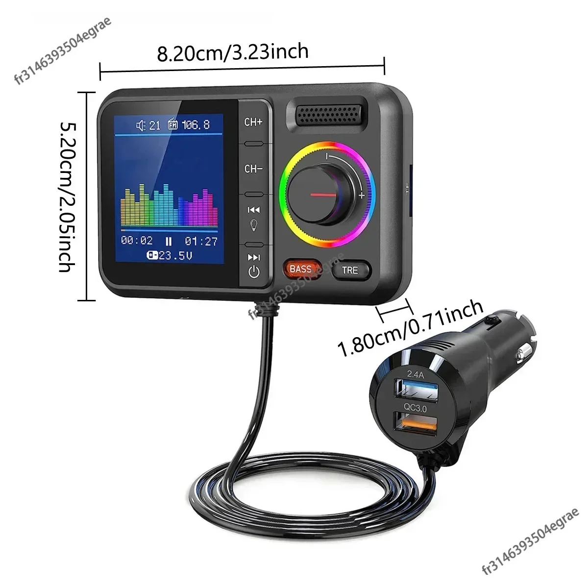 Drahtloser FM-Transmitter mit  – Audio Music Car Bewertung und Preis
